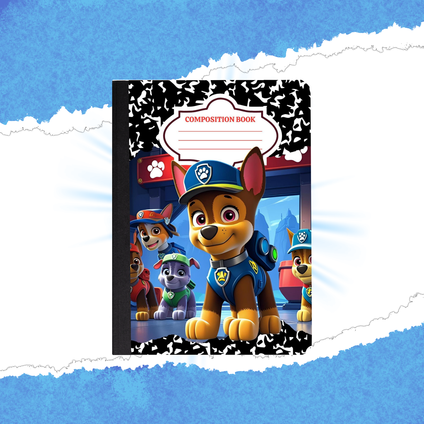 Paw Patrol Composition Book Cover