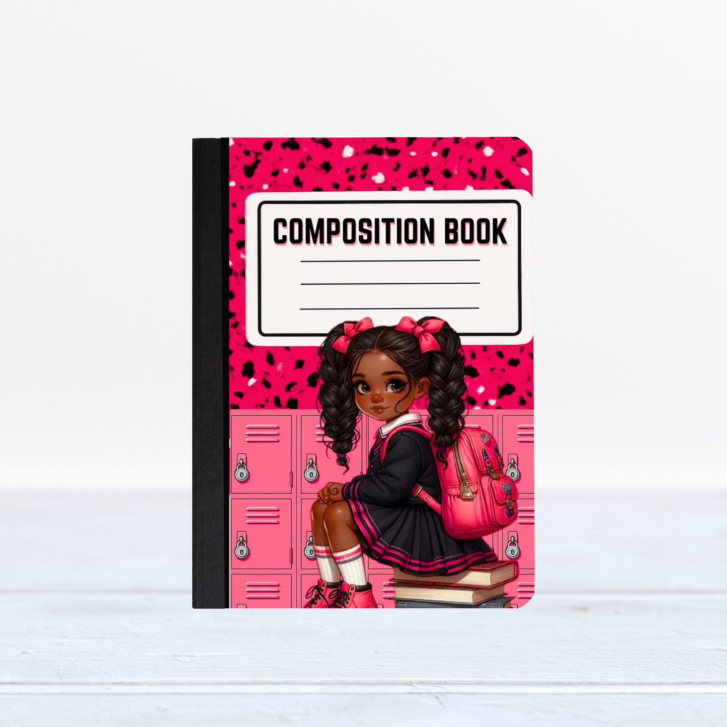 Pink Locker Composition Book Cover