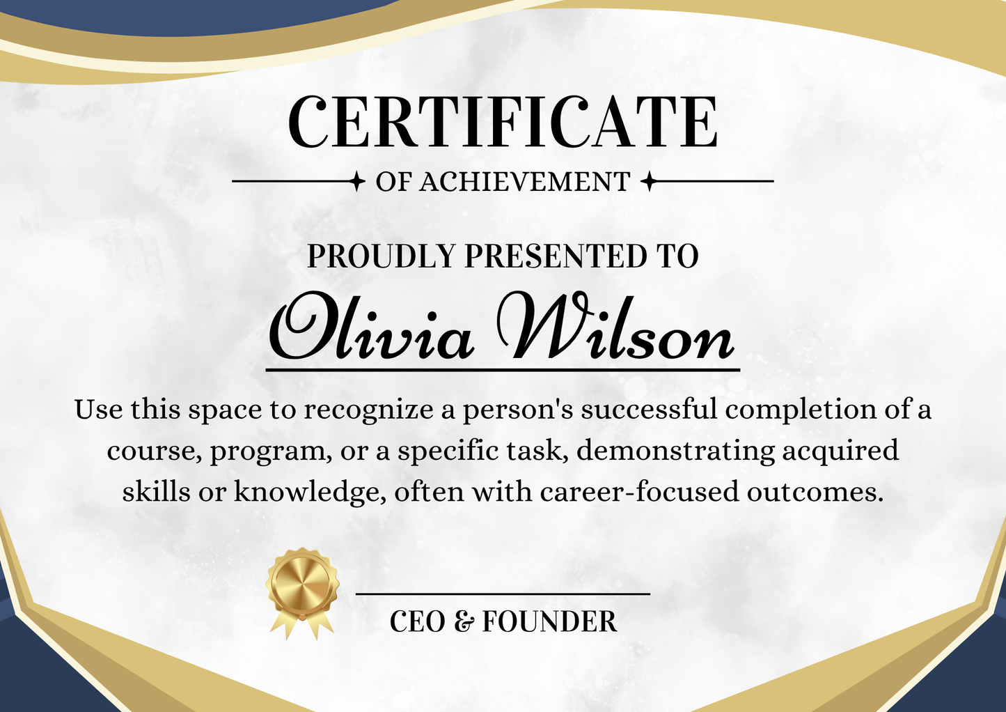 Certificate of Achievement