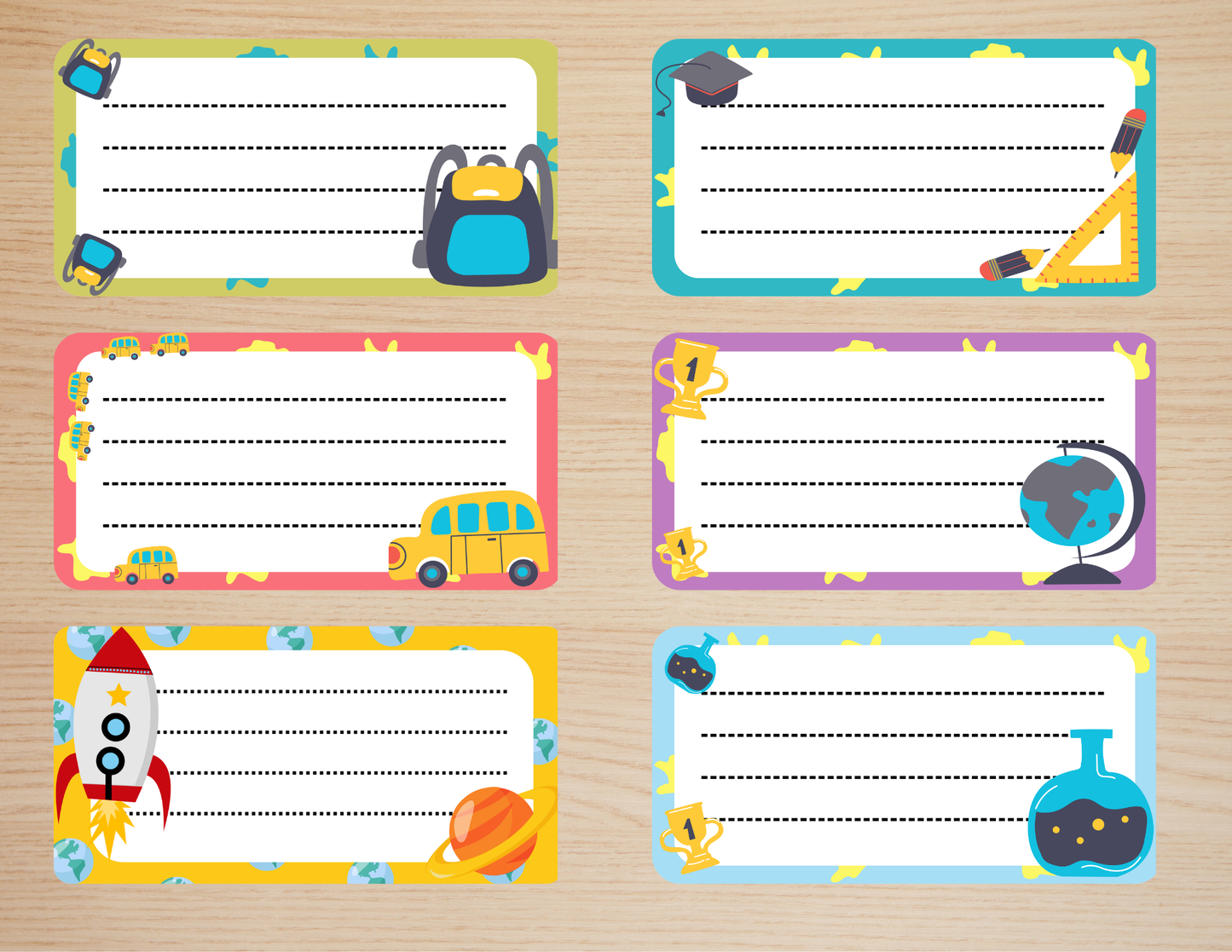 Book Name Tags