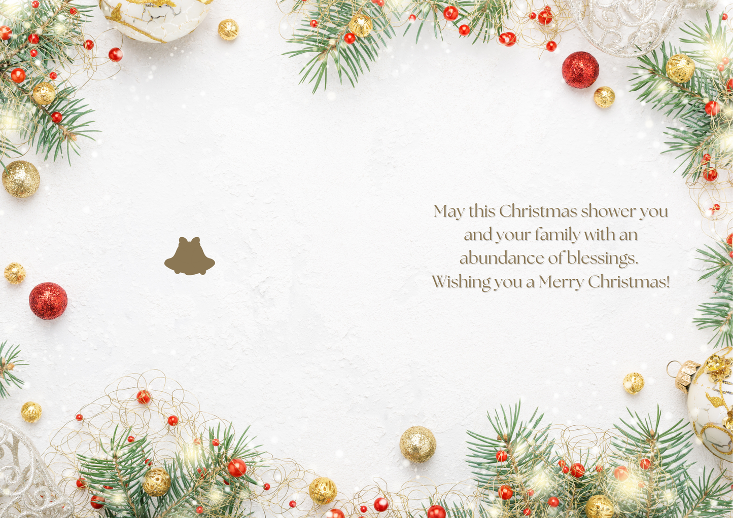 Floral Christmas Card