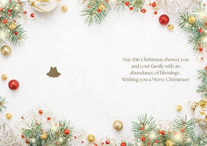 Floral Christmas Card