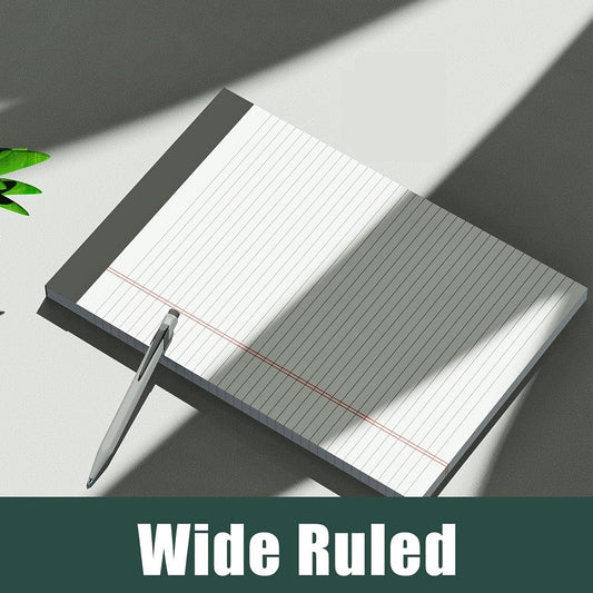 Wide Ruled Writing Pads Perfect for Writing and Note-Taking Basic Note Pad 8.5 x 11