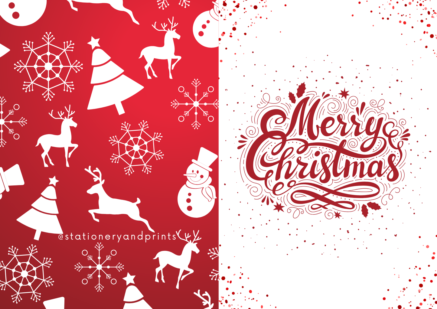 Reindeer Christmas Card