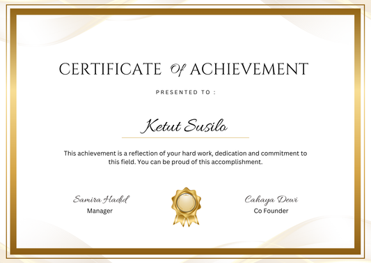 Certificate of Achievement