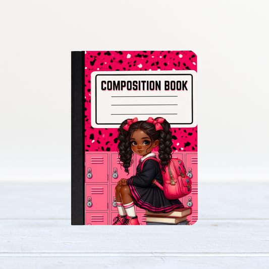 Pink Locker Composition Book Cover