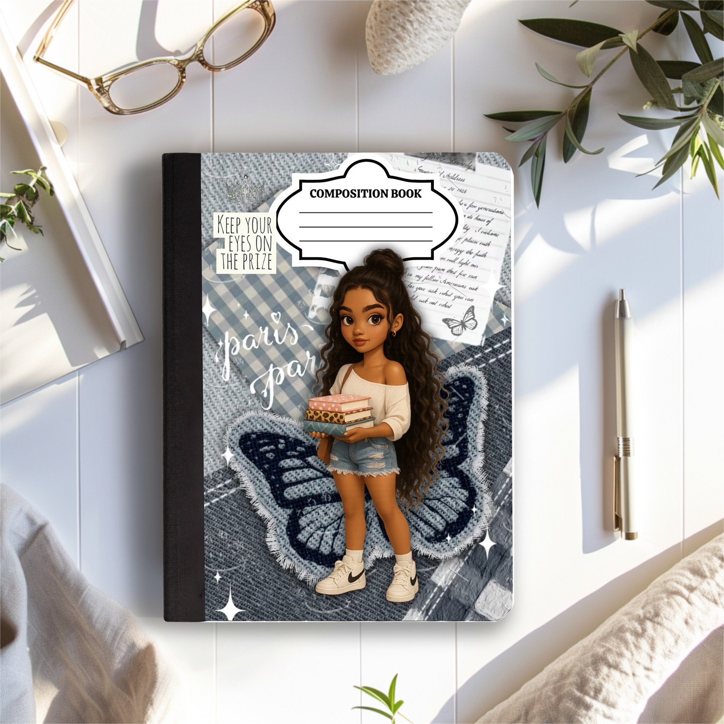 Jeans Inspired Composition Book Cover