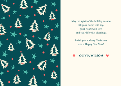 Candy Cane Christmas Card