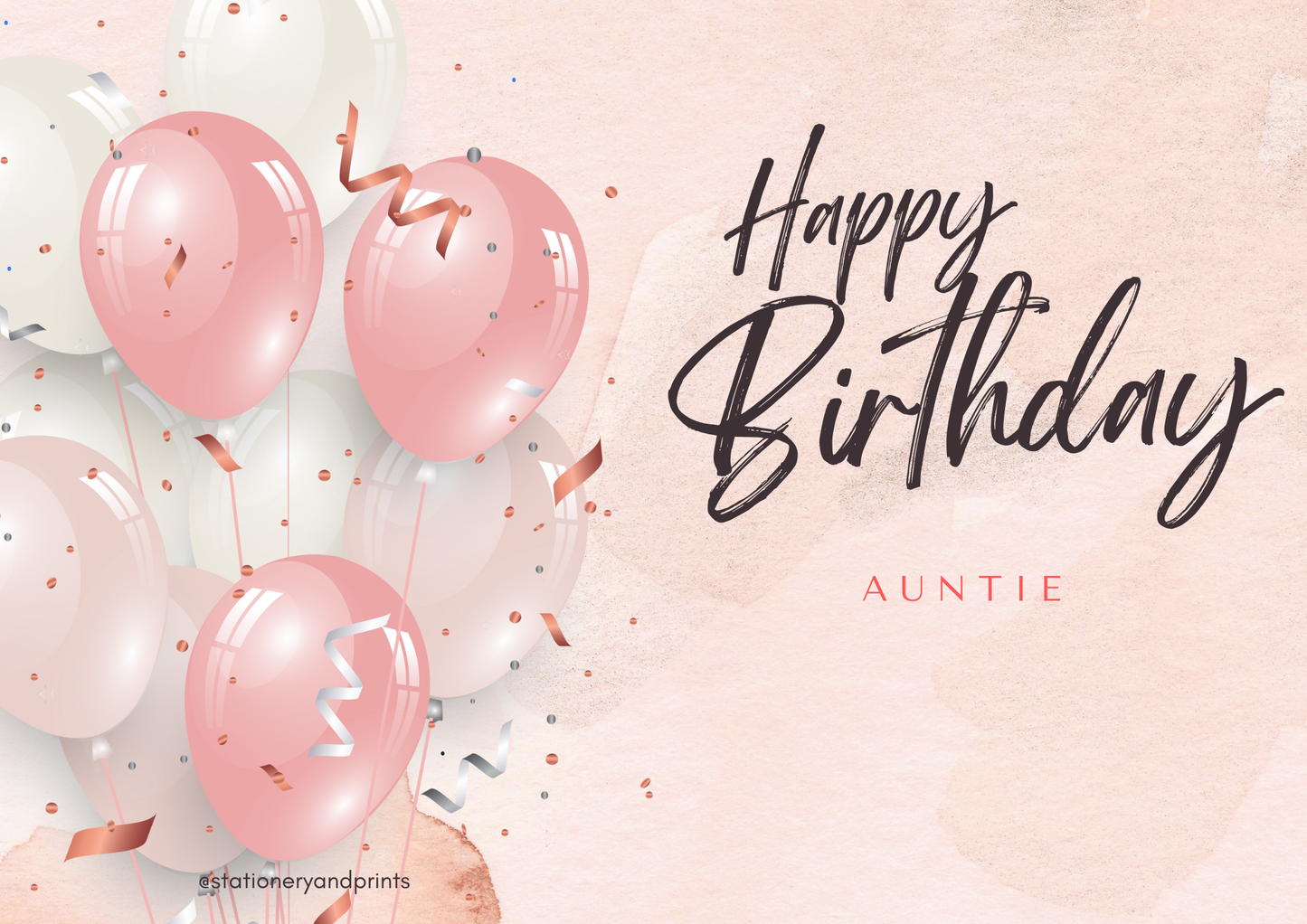 Happy Birthday Auntie