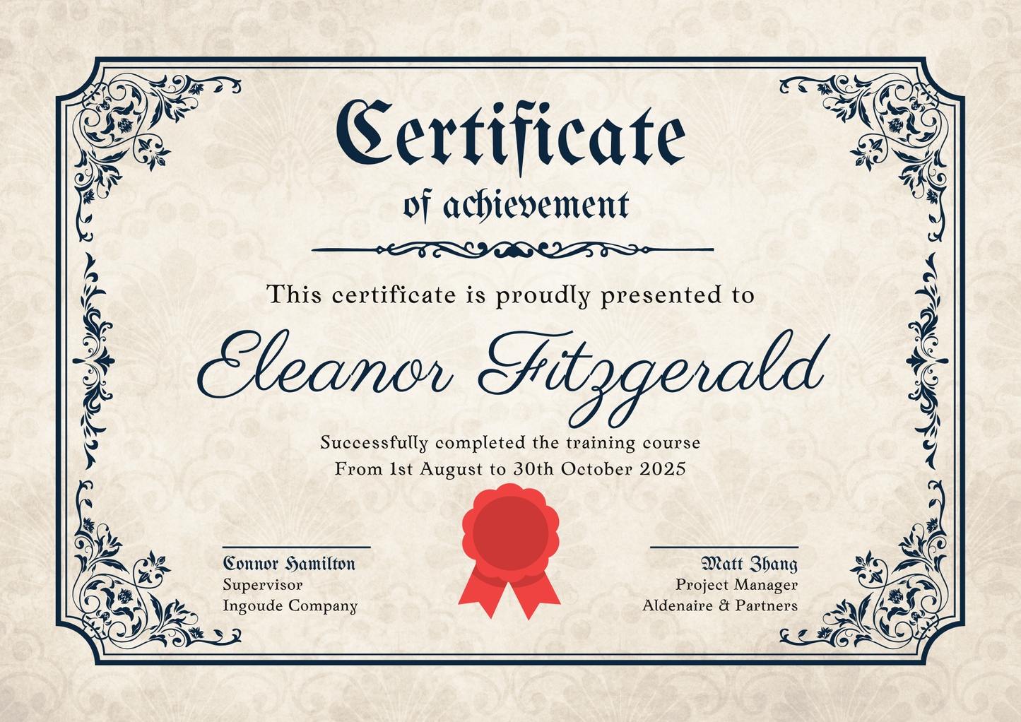 Certificate of Achievement