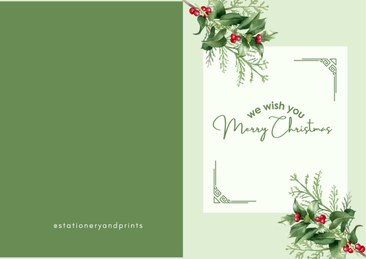 Wreath Christmas Card