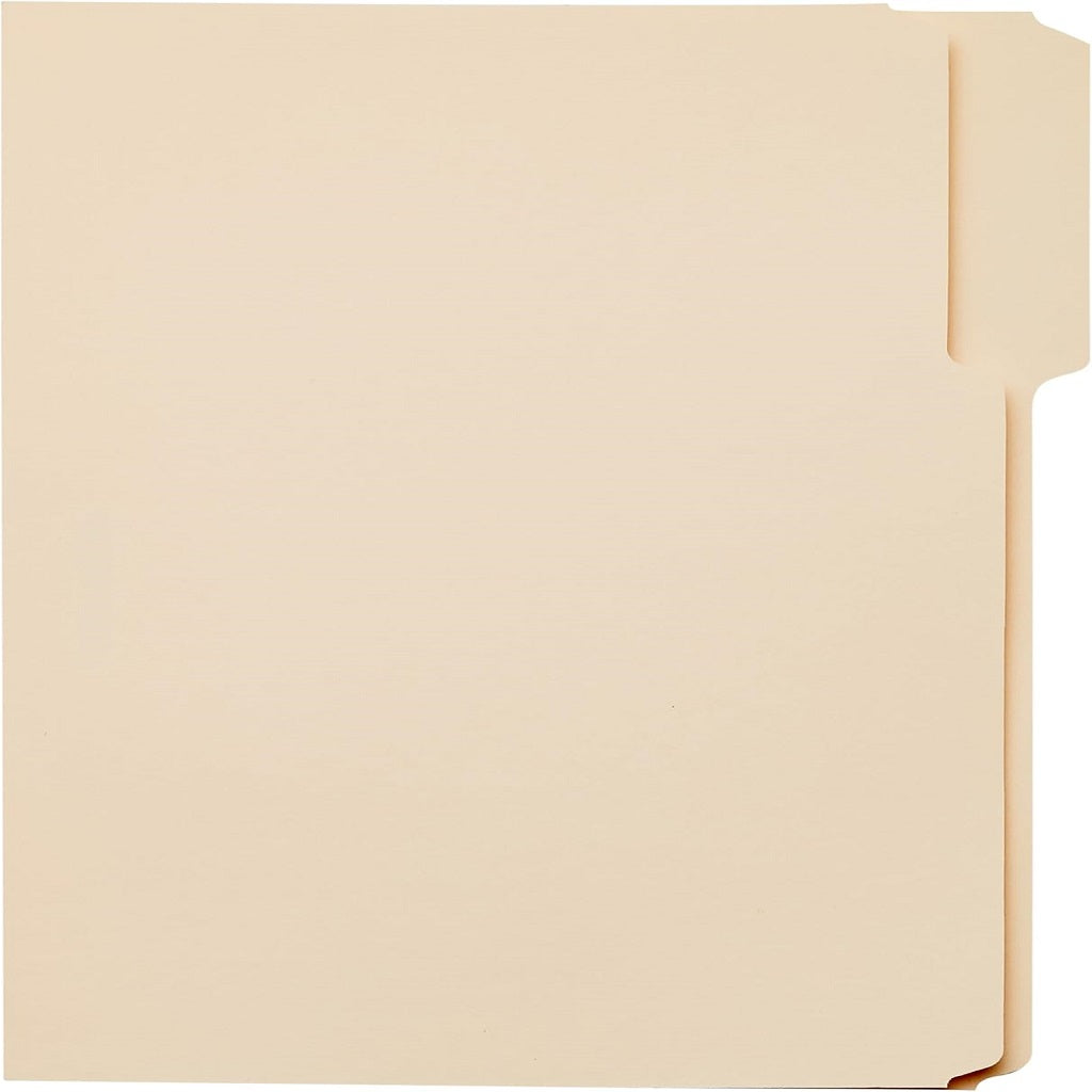 Amazon Basics File Folders with Tabs for Filing, 1/3-Cut Tab