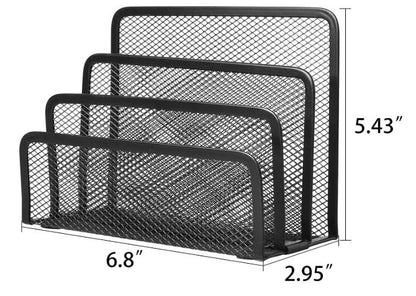 Desk Mail Organizer Small File Holders Metal Mesh