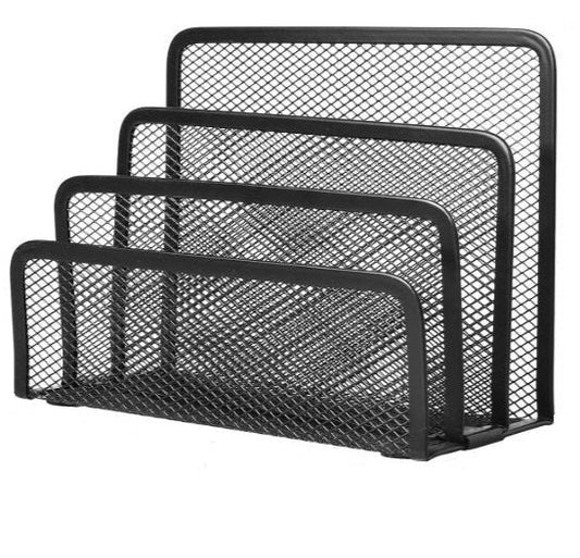 Desk Mail Organizer Small File Holders Metal Mesh
