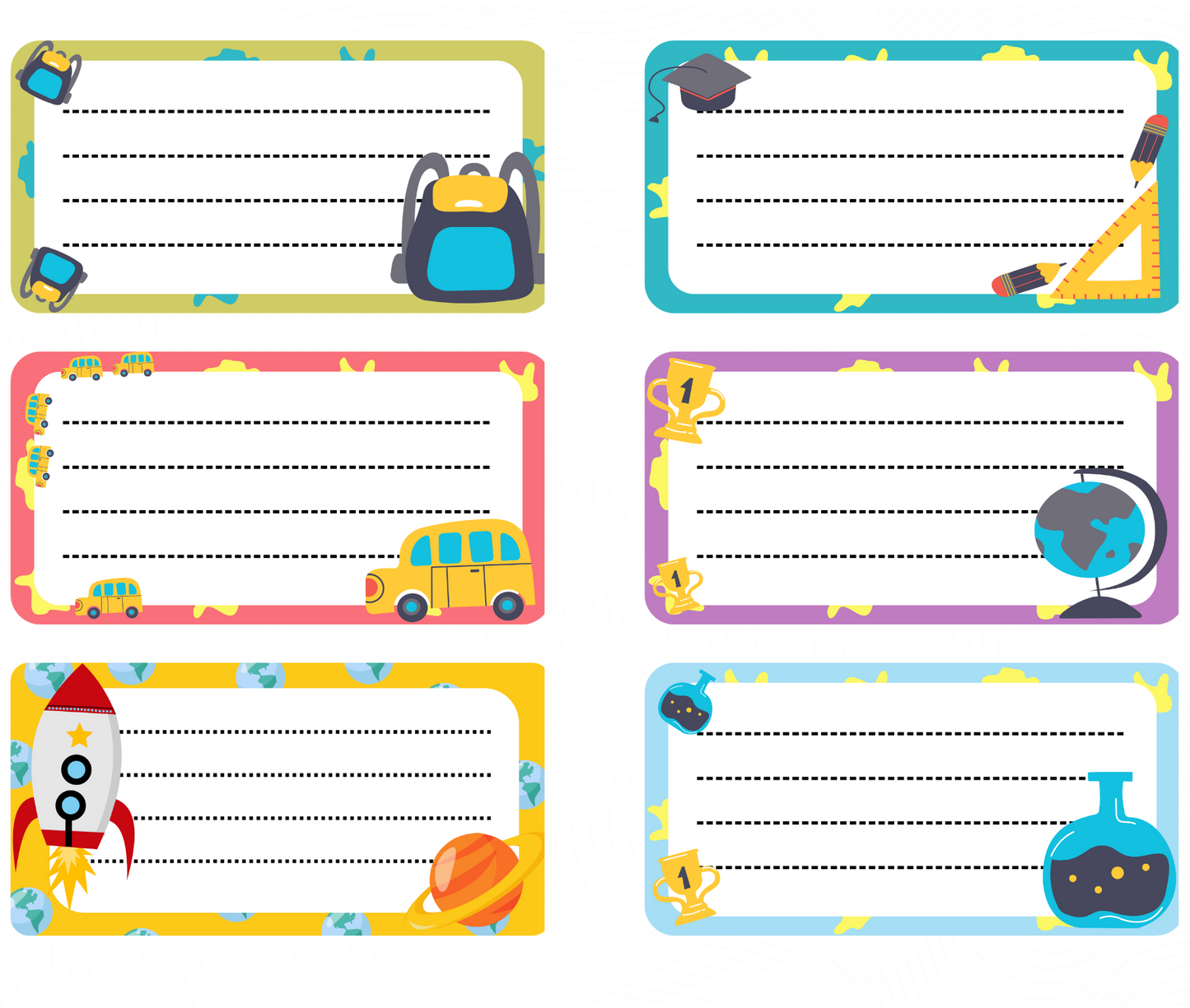 Book Name Tags