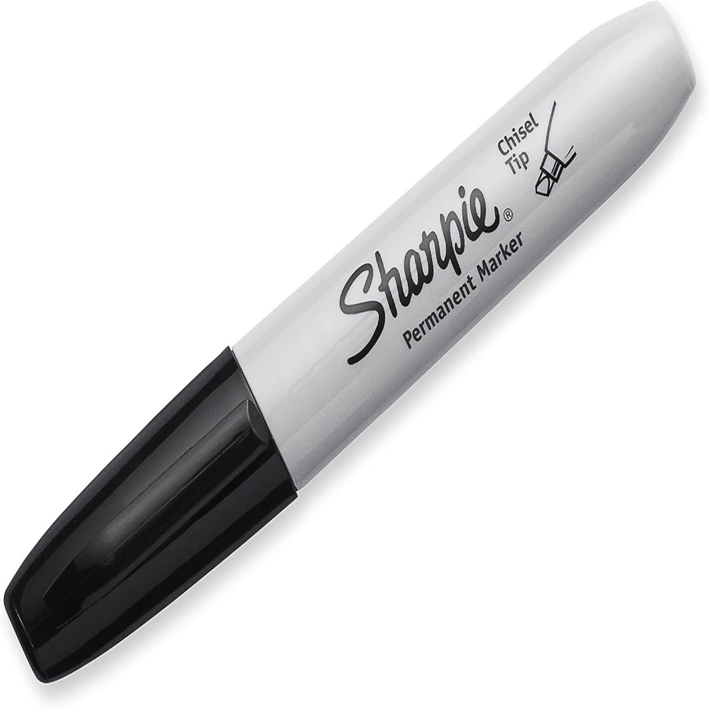 Sharpie Permanent Markers, Chisel Tip, Black