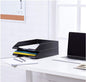 Stackable Office Letter Size Plastic Organizer Desk Tray, 13.3" x 10" x 2.5"