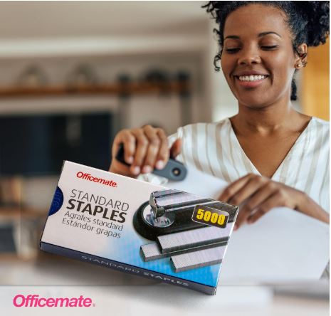 Officemate Standard Staples, General Purpose, 5000 Staples/box
