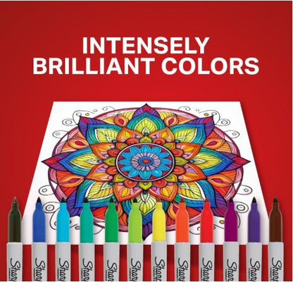 SHARPIE Permanent Markers, Quick Drying And Fade Resistant Fine Tip Marker | Assorted Colors