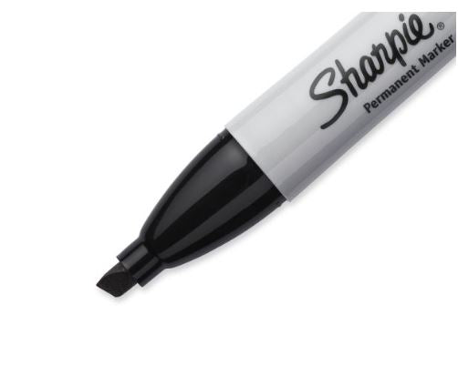 Sharpie Permanent Marker Chisel Tip, Black