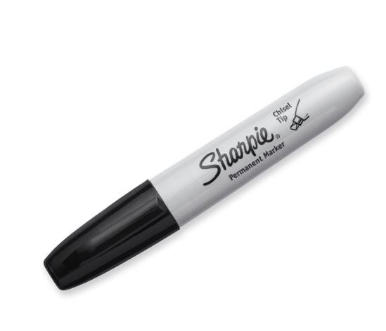 Sharpie Permanent Marker Chisel Tip, Black