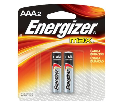 Energizer MAX Alkaline Batteries AAA 2 Each